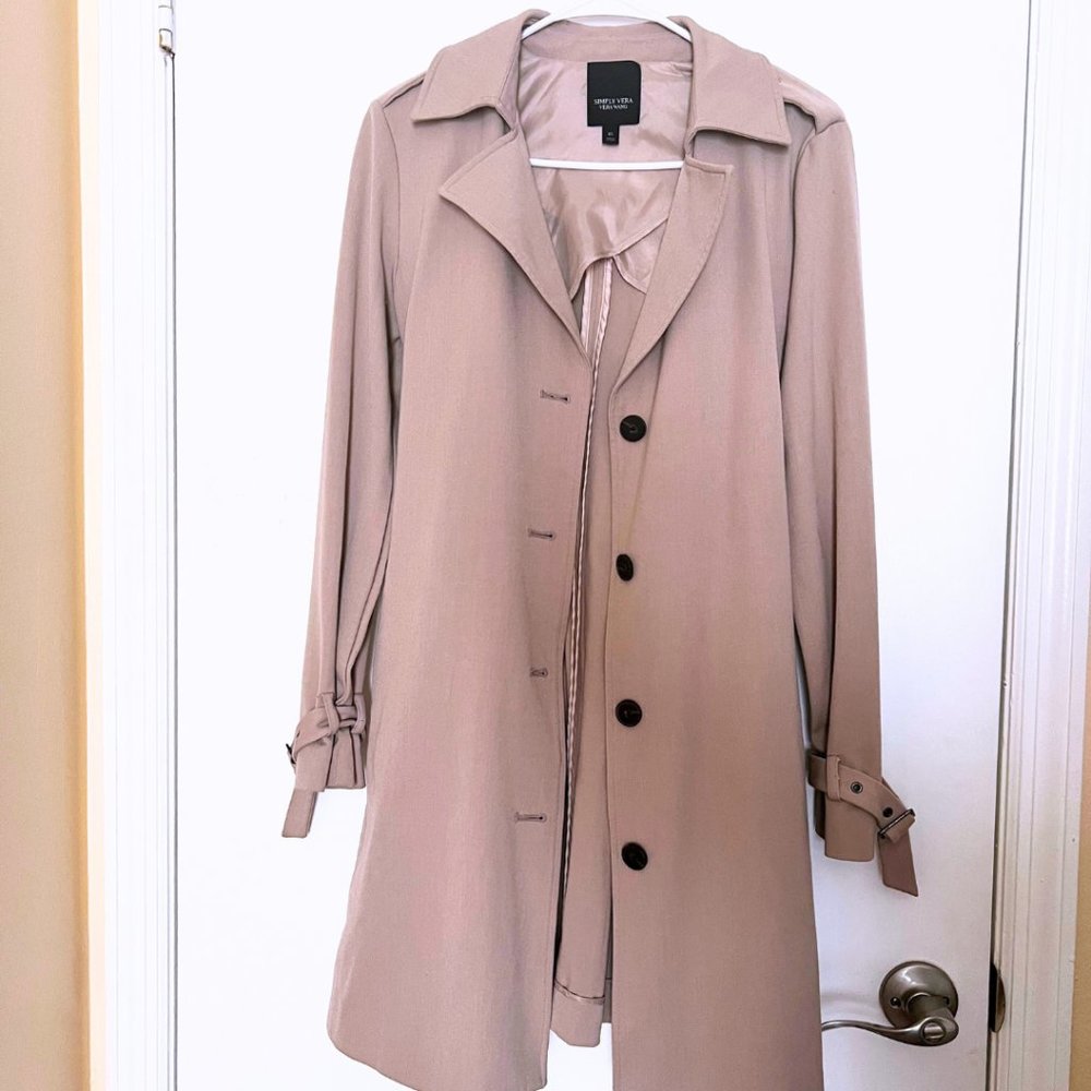 Simply Vera by Vera Wang - Trench Coat - Size XS - Nude color (Rosê)